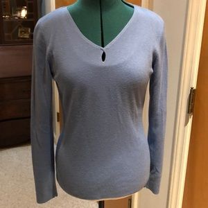 Ann Taylor Cornflower blue long sleeve sweater